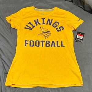 Nike Yellow Vikings Football Tee